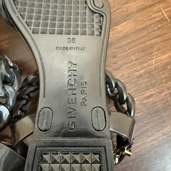 Givenchy Jelly Sandals Womens EU 38 US 7.5-8‎ Black Casual - Picture 10 of 11
